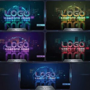 Animated Cyberpunk Logo Reveal PLR & MRR