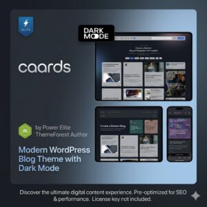 Caards – Professional Magazine & Blog WordPress Theme PLR & MRR