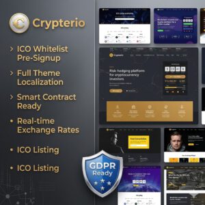 Crypterio – High-Performance ICO Landing Page & Crypto Solution PLR & MRR