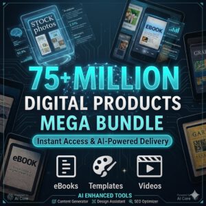 Exclusive 75M+ Digital Products Mega Bundle – PLR, MRR, eBooks & Templates (Instant Download)