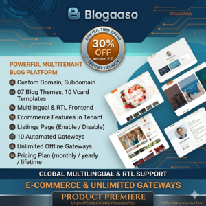 Ultimate Multi-Tenant Blogging Network (SaaS Model) PLR & MRR
