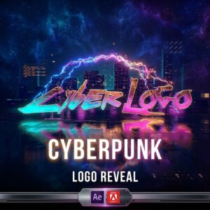 Animated Cyberpunk Logo Reveal PLR & MRR