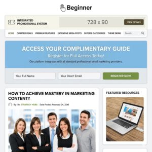Monetize Effortlessly with Beginner – The High-Impact Blog Theme PLR & MRR
