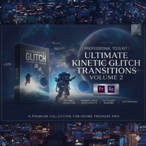 "Ultimate Glitch Pack: 40+ High-End Cinematic Transitions for Premiere Pro"PLR & MRR