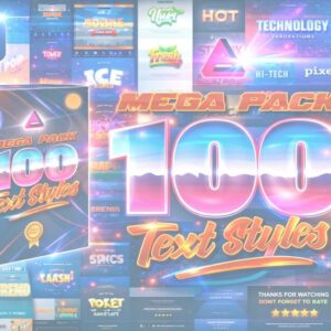 Streamline Your Design with 100 Premium Photoshop Text Effects  PLR & MRR