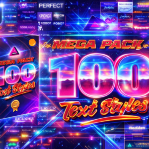 Streamline Your Design with 100 Premium Photoshop Text Effects  PLR & MRR