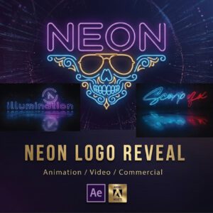 Neon Strike: Professional Cyberpunk Logo Reveal & Intro PLR & MRR